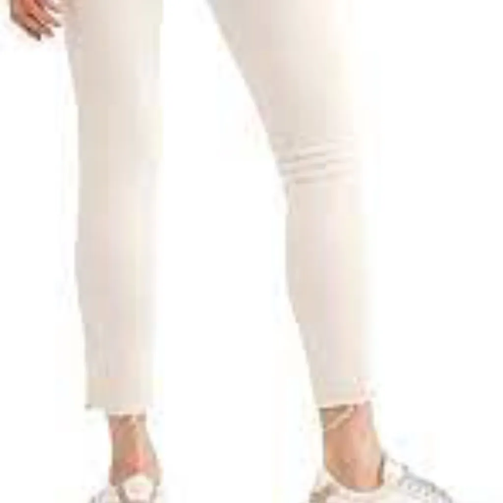 Free People Skinny raw edge High Rise Jeans in Tea sz 24 - Image 7