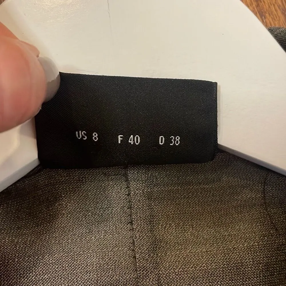 Akris Punto grey linen wool silk three button blazer 8 - Image 6