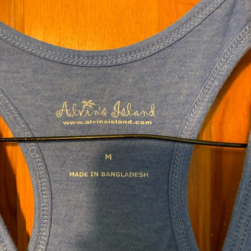 Alvin's Island Blue Tank Top Size M - Image 3