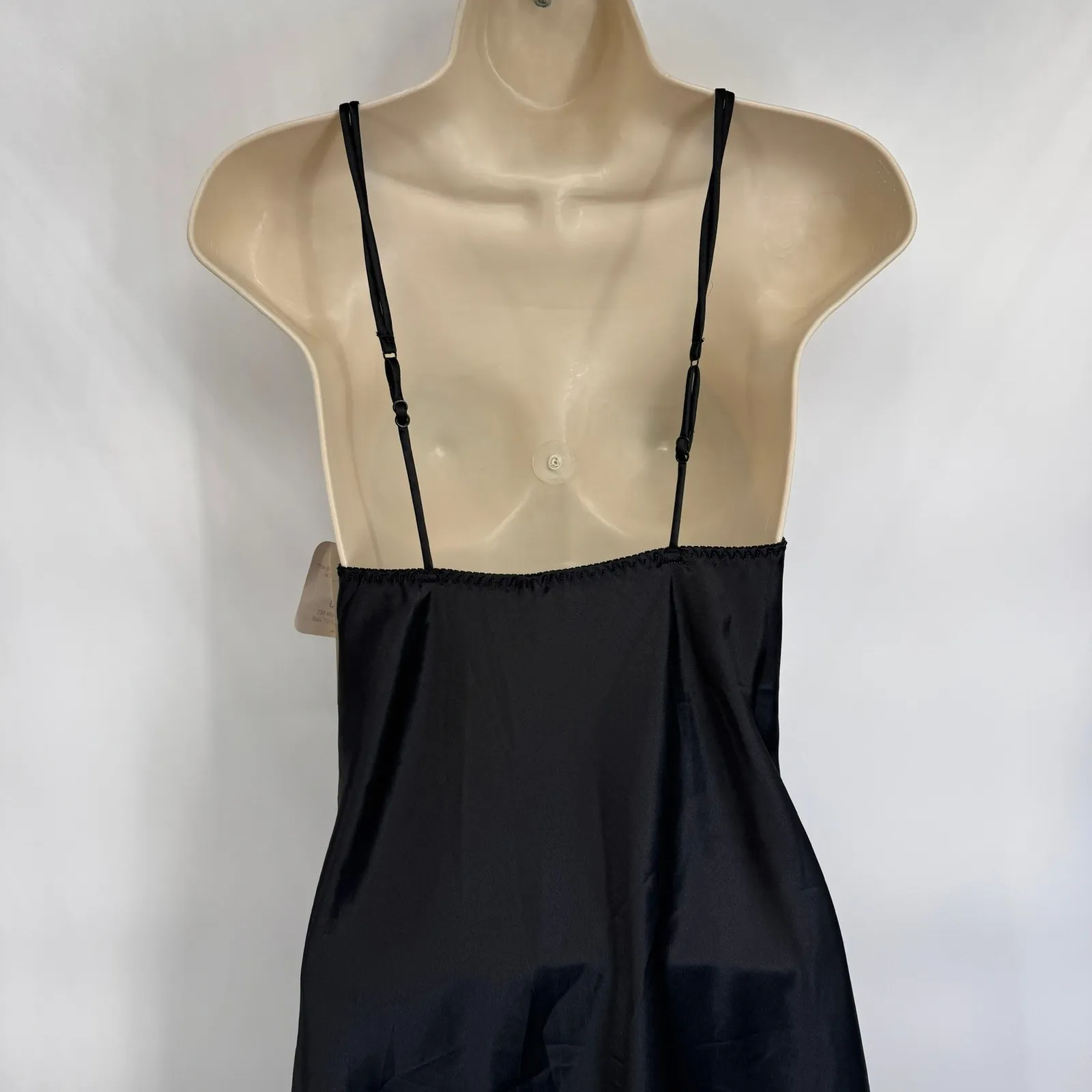 Wacoal Black Lace Trim Slip Camisole Nightgown Lingerie Womens M NEW - Image 7