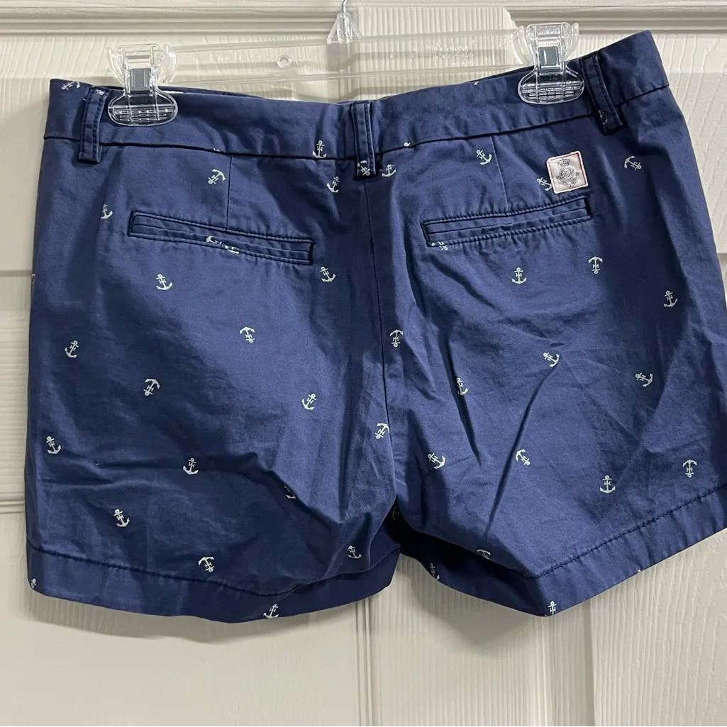 Tommy Hilfiger Blue Printed Anchor Shorts - Size 4 - GUC - Image 2