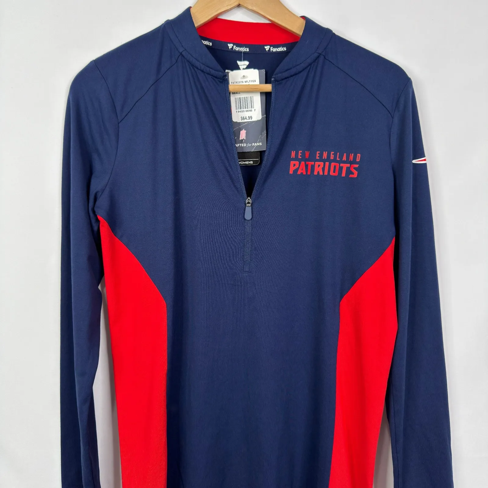 New England Patriots Fanatics Iconic Marble Clutch Half-Zip Pullover Jacket NWT - Image 8