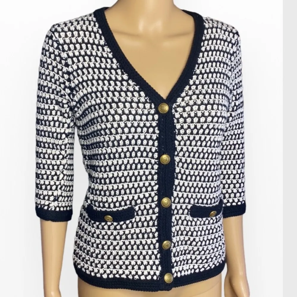 CAbi Coco Waffle Knit Cardigan Sz S - Image 3