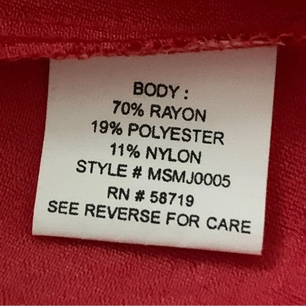 Elementz Blouse Jacket Shacket Orange Coral Shimmer Roll Tab Sleeves Large - Image 11