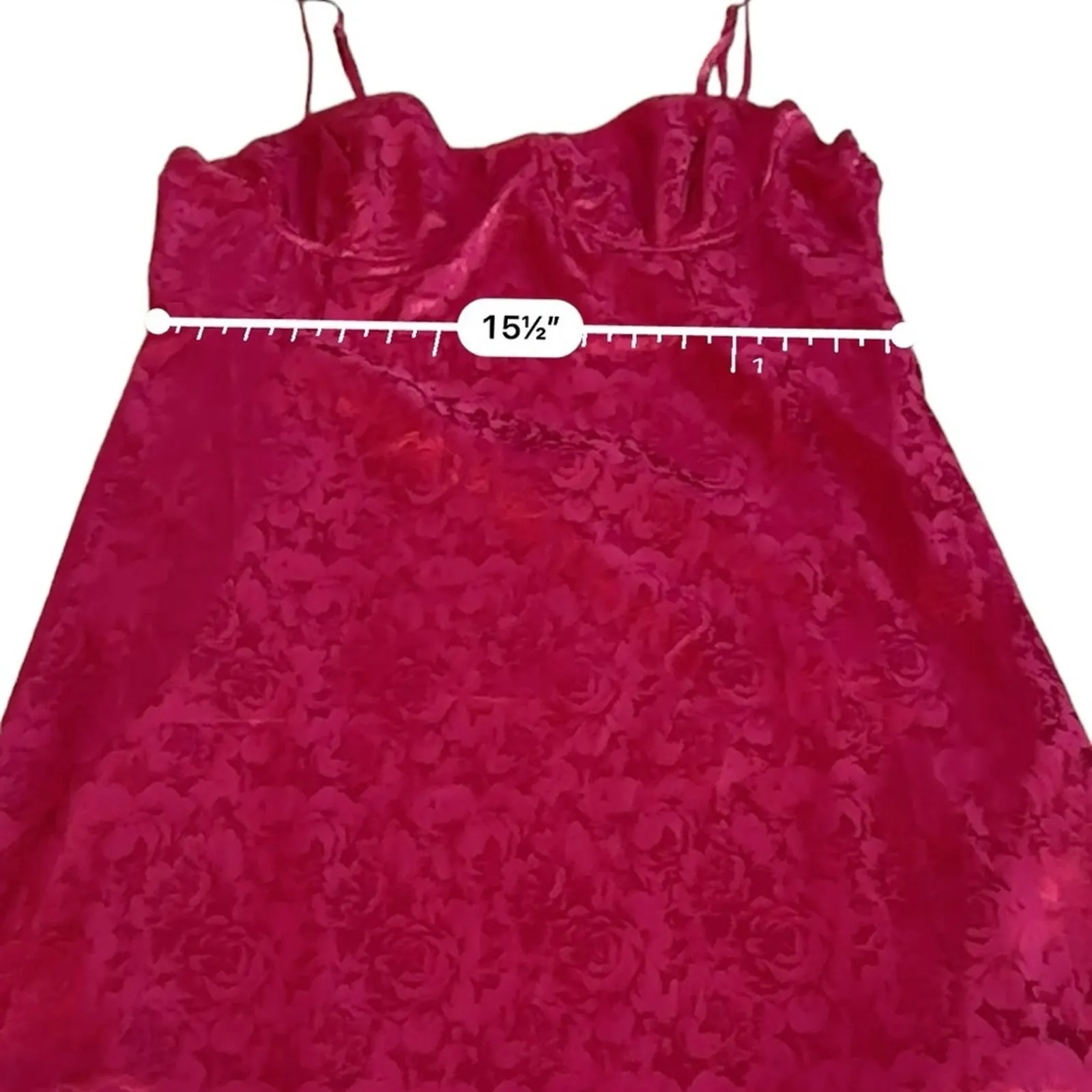 Princess Polly Diva Floral Print Sleeveless Lingerie Mini Dress in Deep Red NEW‎ - Image 11