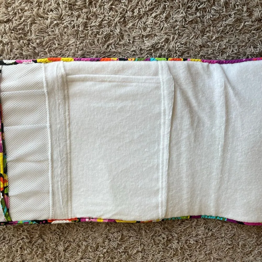 Vera Bradley Floral Pattern Roll Up Makeup / Toiletry Bag - Image 5