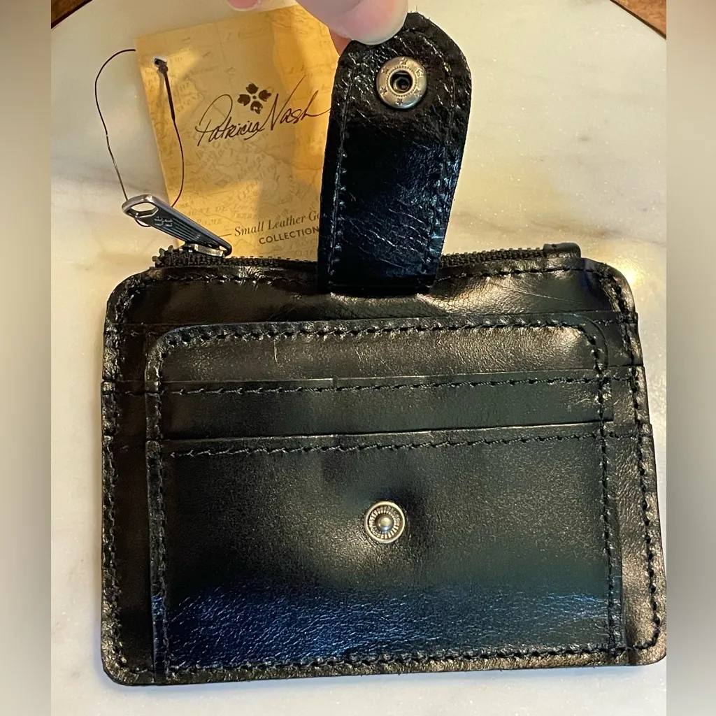 Patricia Nash | Cassis ID/ Card Case | Heritage | NWT - Handmade Leather - Black - Image 8