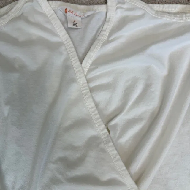 Ralph Lauren‎ Polo Jeans Co. Cream Wrapped Draped Goddess Top Size M Size M - Image 5