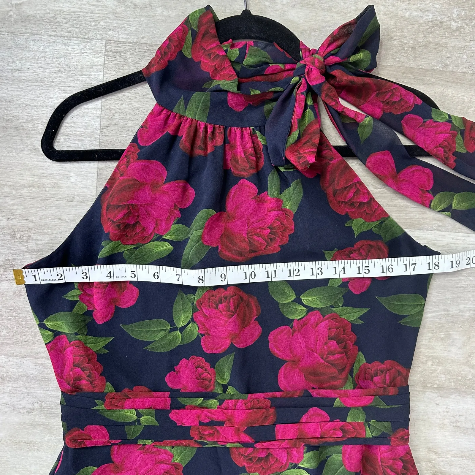 Sachin & Babi Kayla Gown In Ruby Tea Roses Maxi Dress Size 8 - Image 6