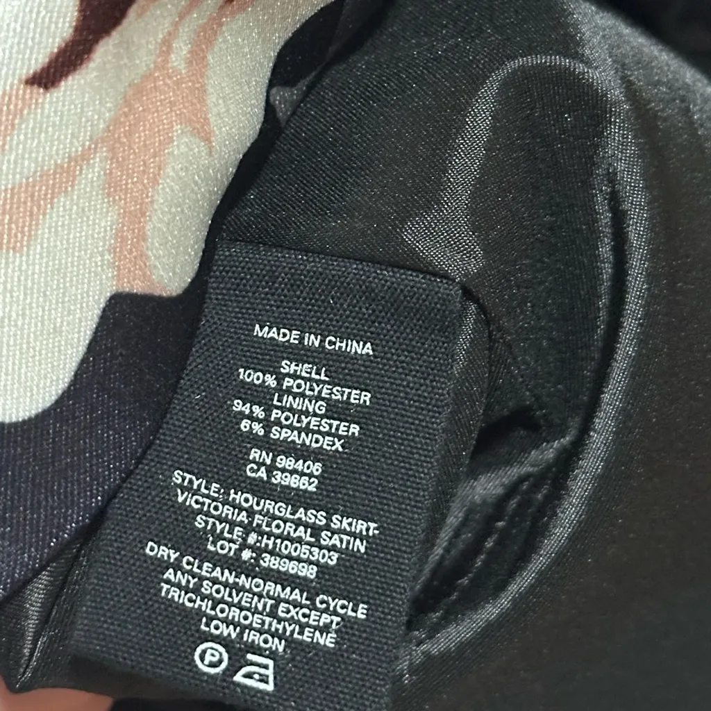 Theory Hourglass Floral Print Skirt Size 4 - Image 5