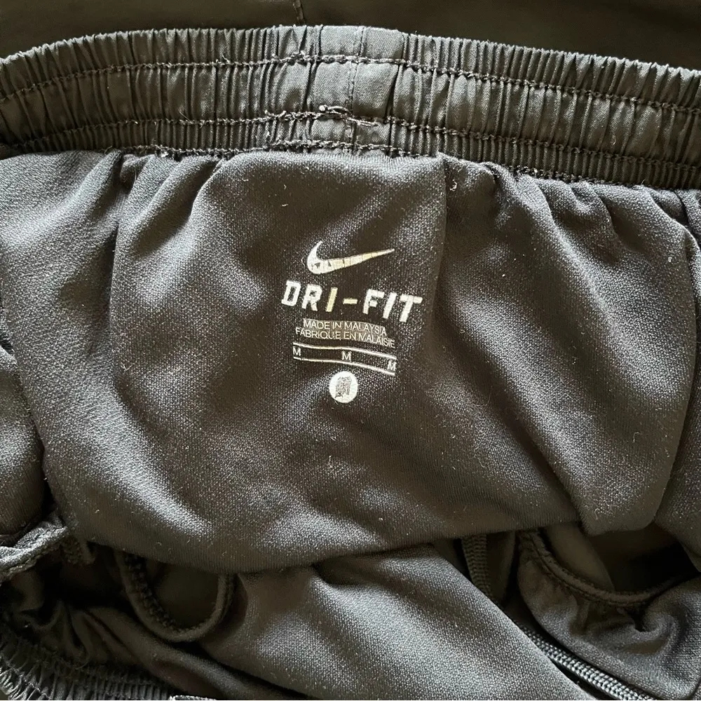 NIKE Dri Fit Black Tempo Shorts with Pink and Neon Yellow / Green Accent Shorts - Image 4