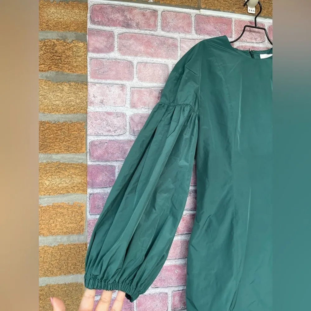 COS volume sleeve waisted dress size 4 - Image 5