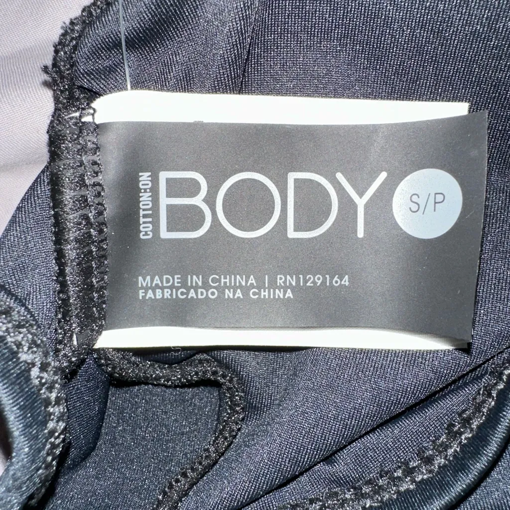 Cotton On Triangle Halter‎ Top Bikini Top Black NWT Size S - Image 4