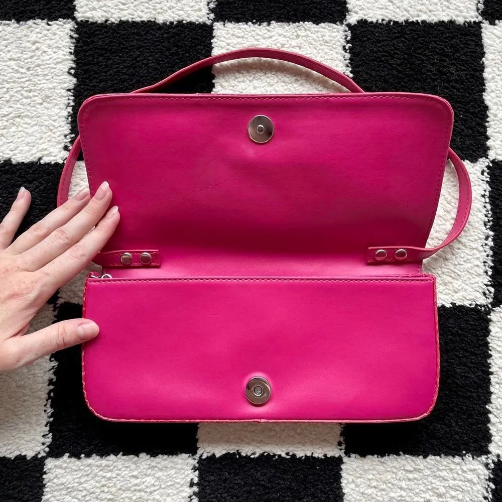 Giani Bernini Pink Snakeskin Shoulder Bag - Image 3