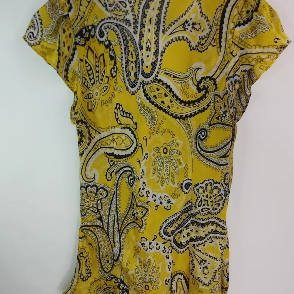 Sunny Leigh M Black Gold Ruffle Top - Image 2