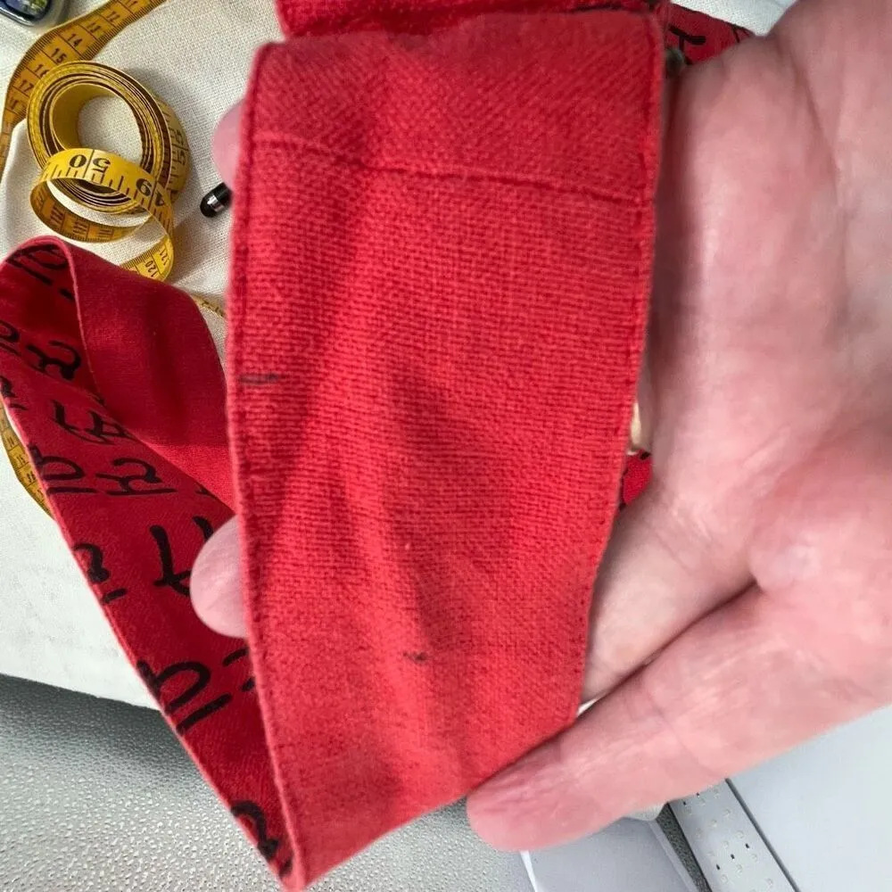 The Collection Royal crossbody bag 100% cotton boho festival made in Nepal. Red - Image 9