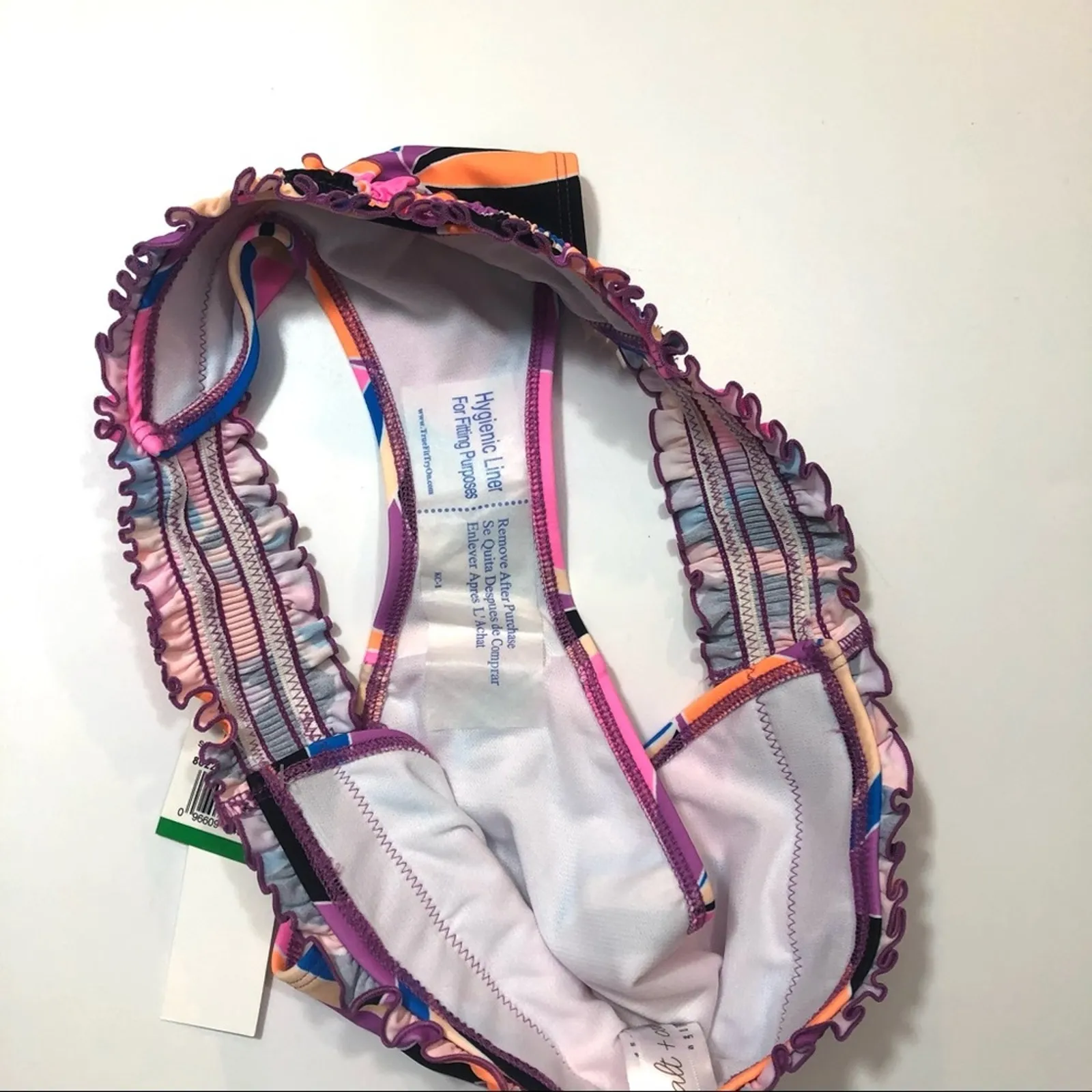 Salt+Cove Kaleidescope Smocked Bikini Swim Bottom Purple Size undefined - Image 6