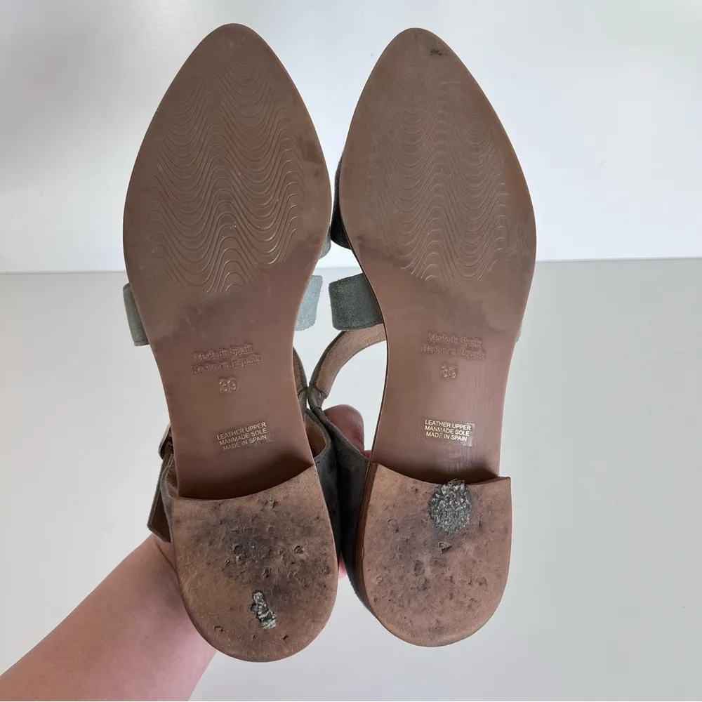 Anthropologie | KMB Cross-Strap Denim Flats - Image 8