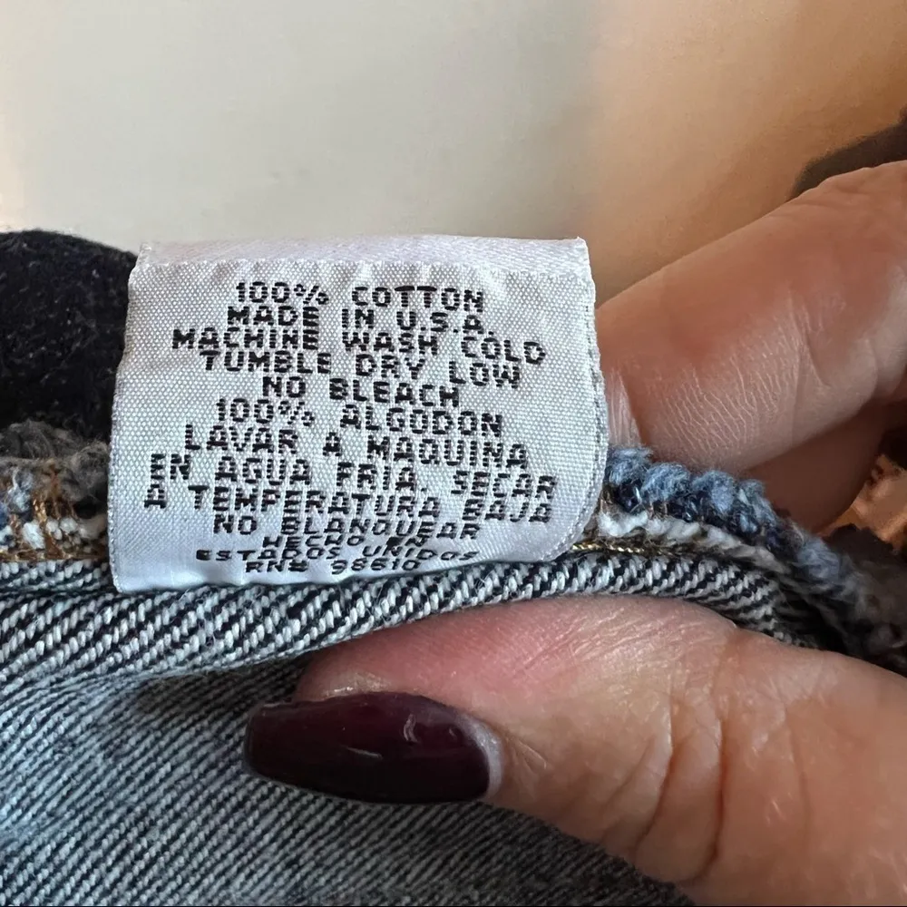 Just USA Y2K No Waist Raw Hem Denim Shorts - Image 7