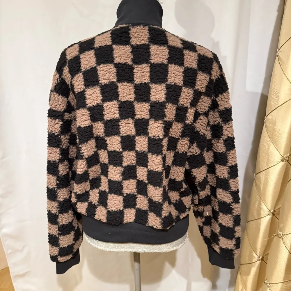 PINK COZY FLEECE HALF-ZIP PULLOVER, size S - Image 4