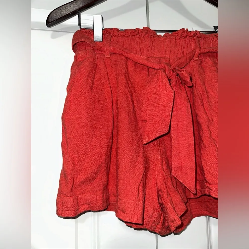 American Eagle Stetch Tie Belt Shorts S - Image 2