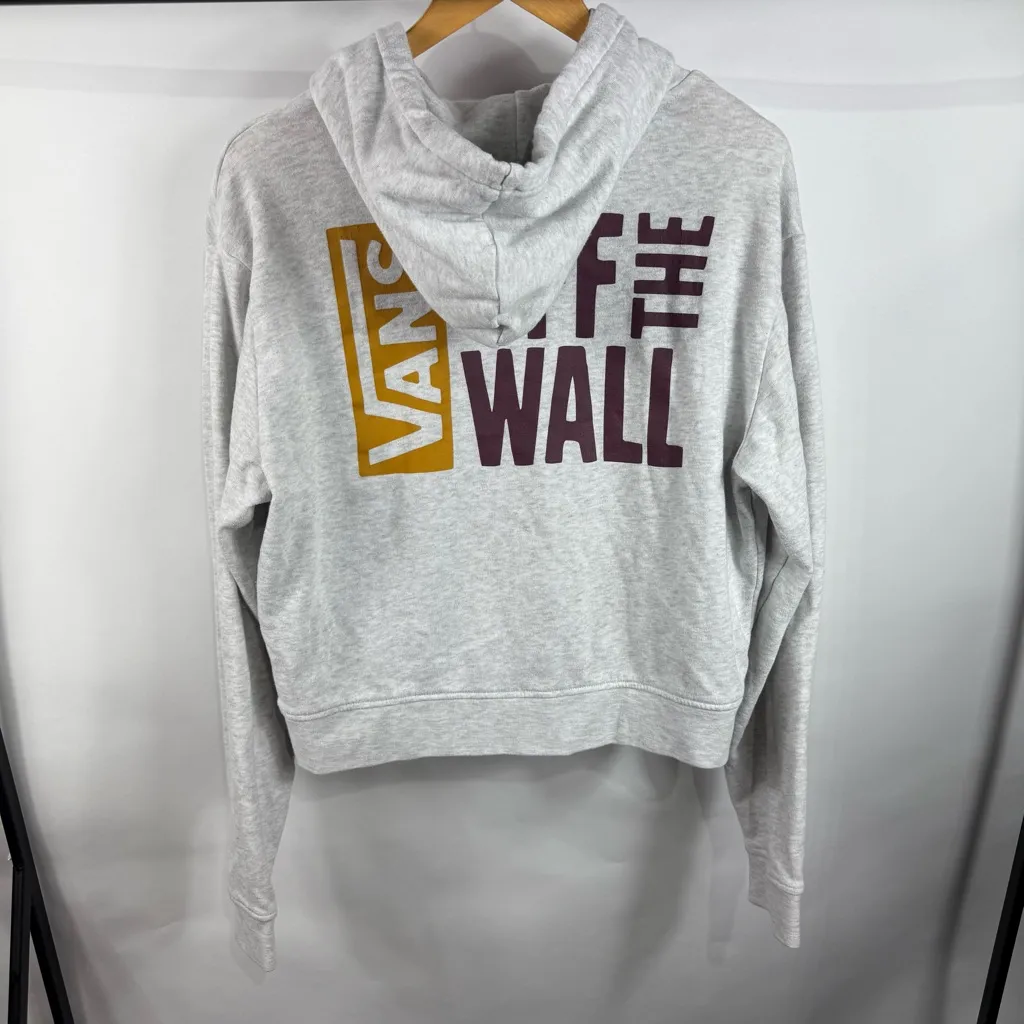 VANS Sidewall Stamp Off The Wall Women’s Crop Hoodie Size M - Image 5