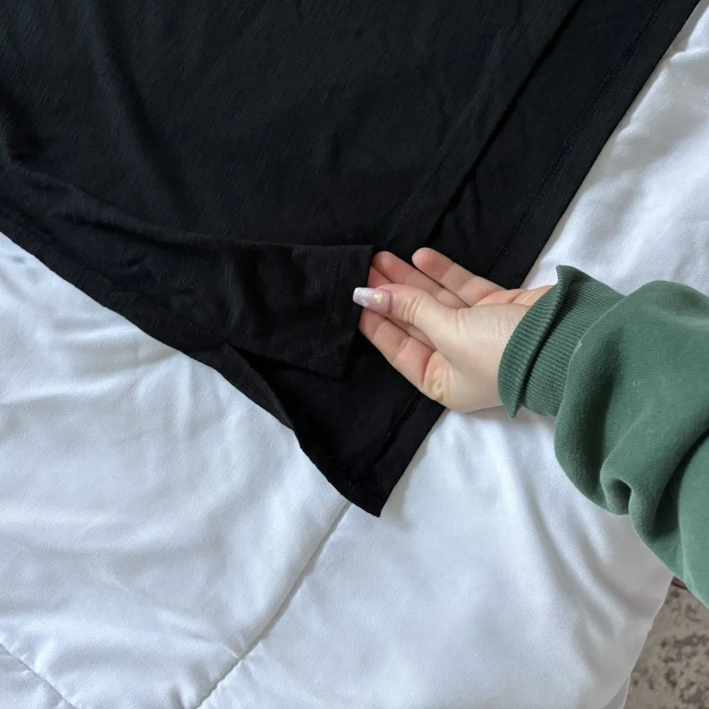 Mossimo Womens Size Small Short Sleeve Dress Black Lightweight Crew Neck Beach - Image 2