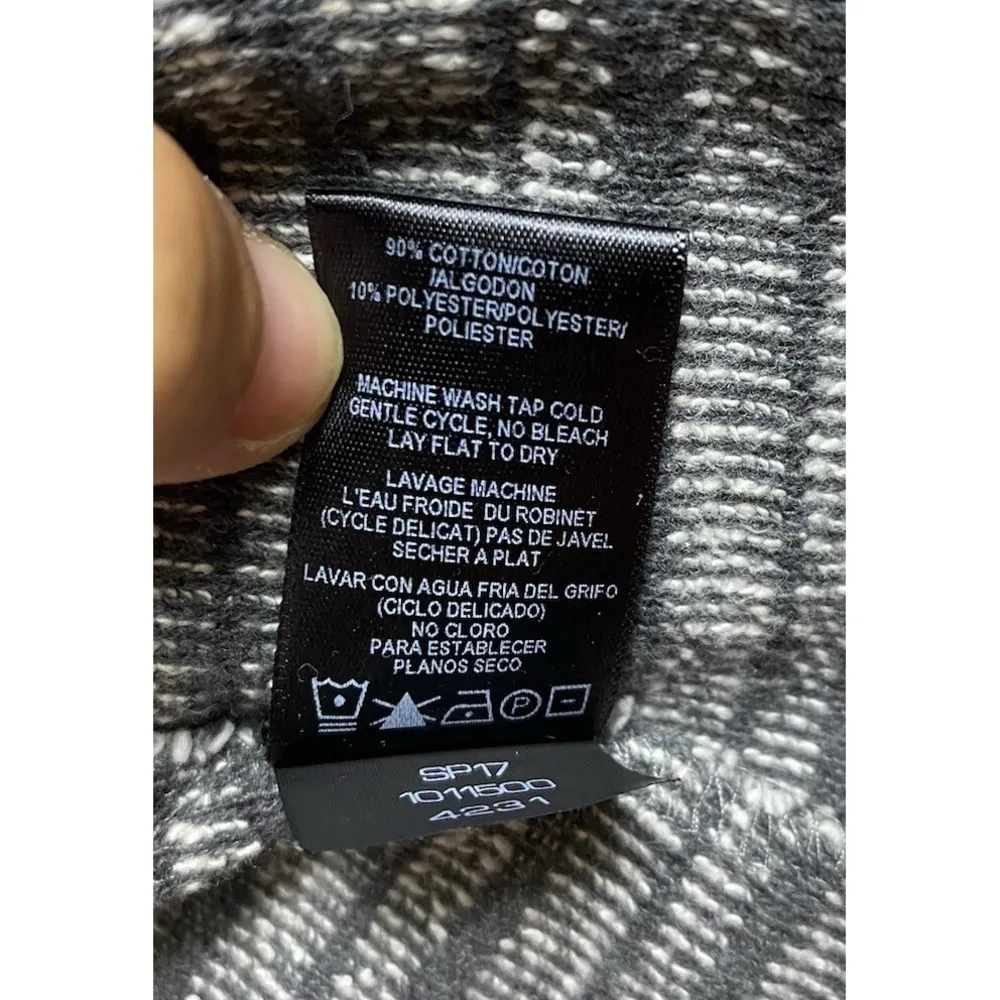 Kuhl Women Open Cardigan Sweater Gray White Stripe S Waterfall Lagenlook Coastal - Image 7