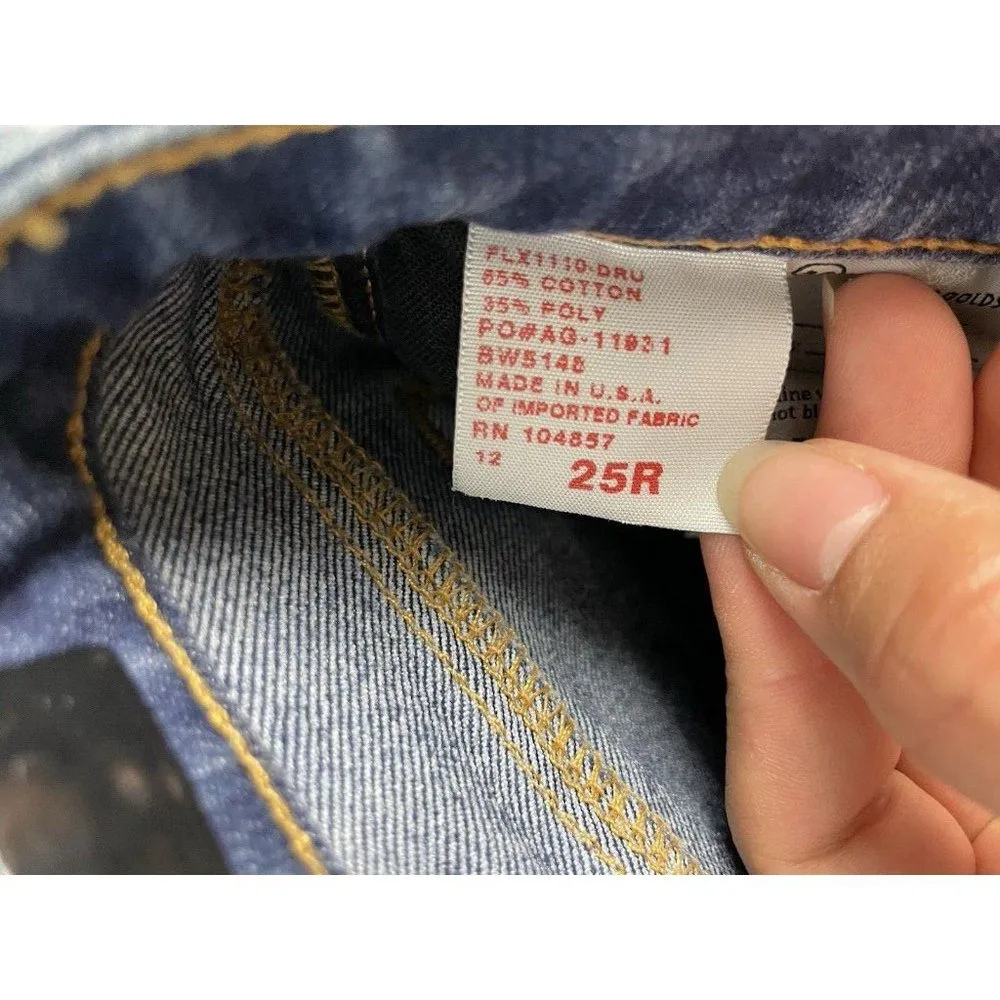 Adriano Goldschmied AG Medium Blue Wash The Stilt‎ Cigarette Denim Jeans Size 25 - Image 9