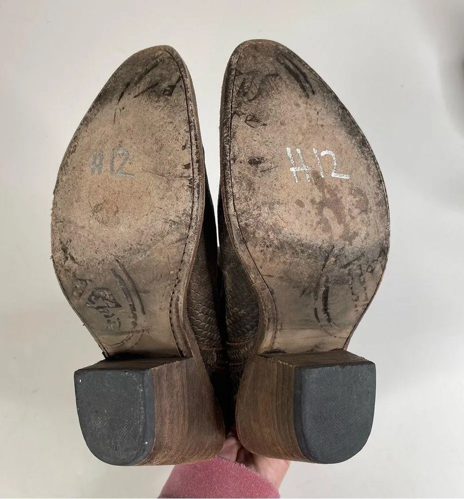 Liberty Black Womens Studded Leather Ankle Boots Size 7 - Image 11