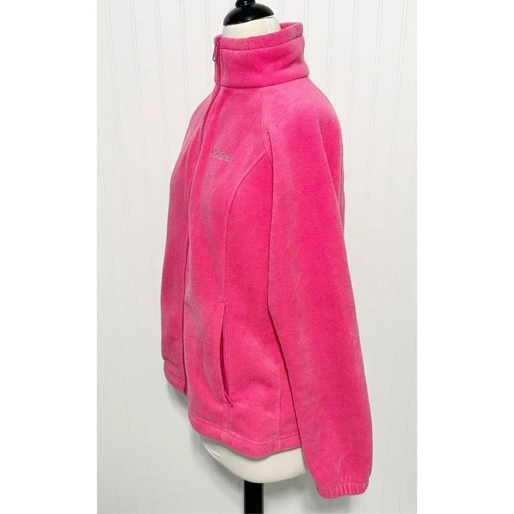 Columbia Women's Sawyer Rapids 2.0 Fleece Jacket Full Zip French Rose Pink Large - Image 9