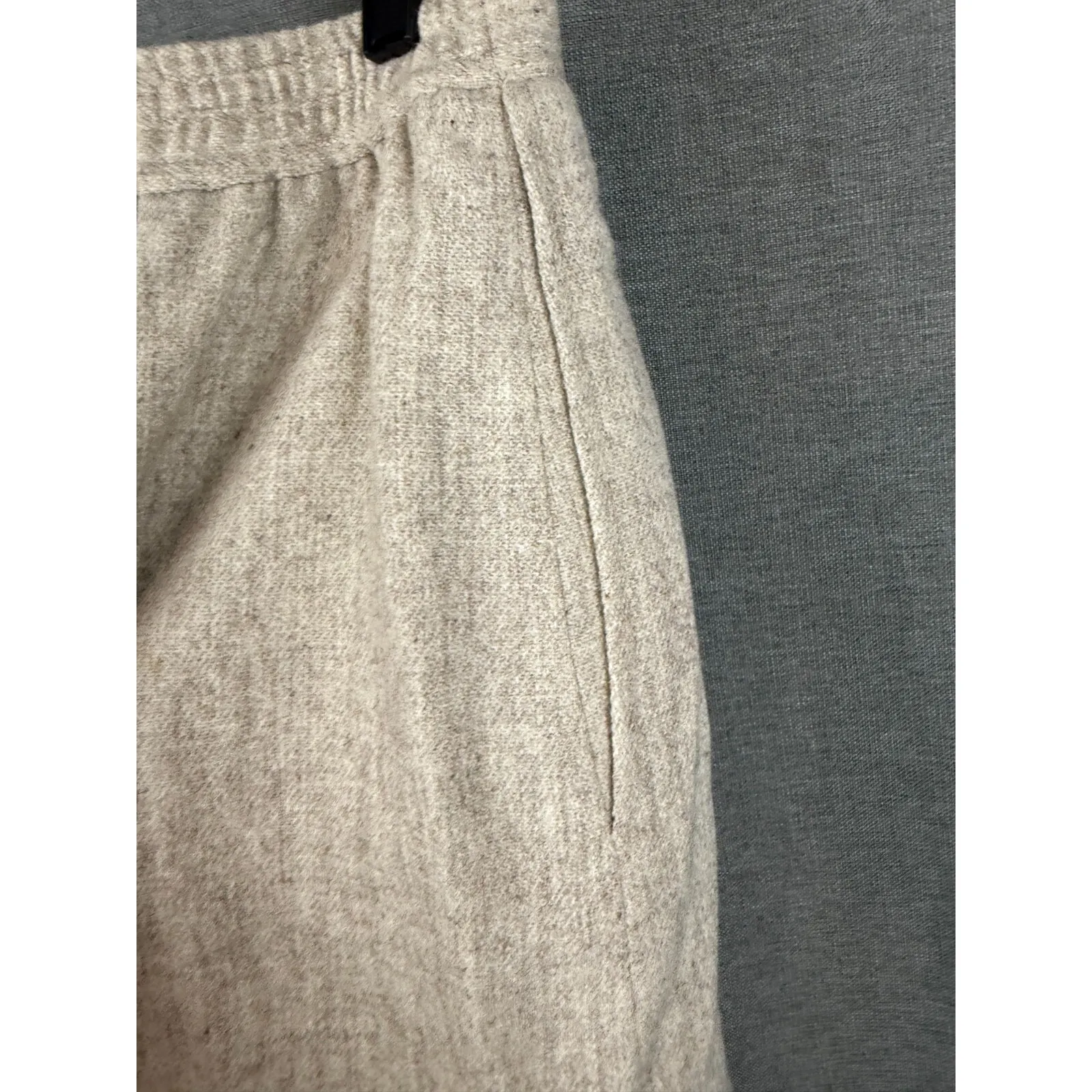 Haberdashery Collection By Personal Beige Wool Midi Pencil Skirt‎ Sz 14 Academia Tan - Image 5