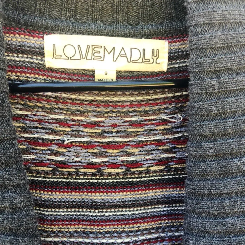 Love Madly Knit Cardigan Acrylic open Sweater - Image 8