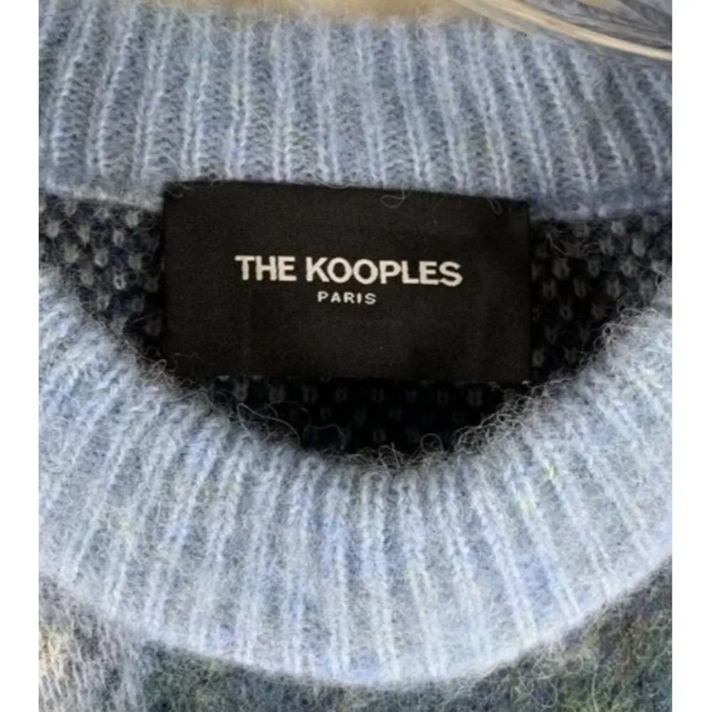 The KOOPLES Blue and Gray Colorblock Alpaca Blend Sweater Size 1/Small - Image 6