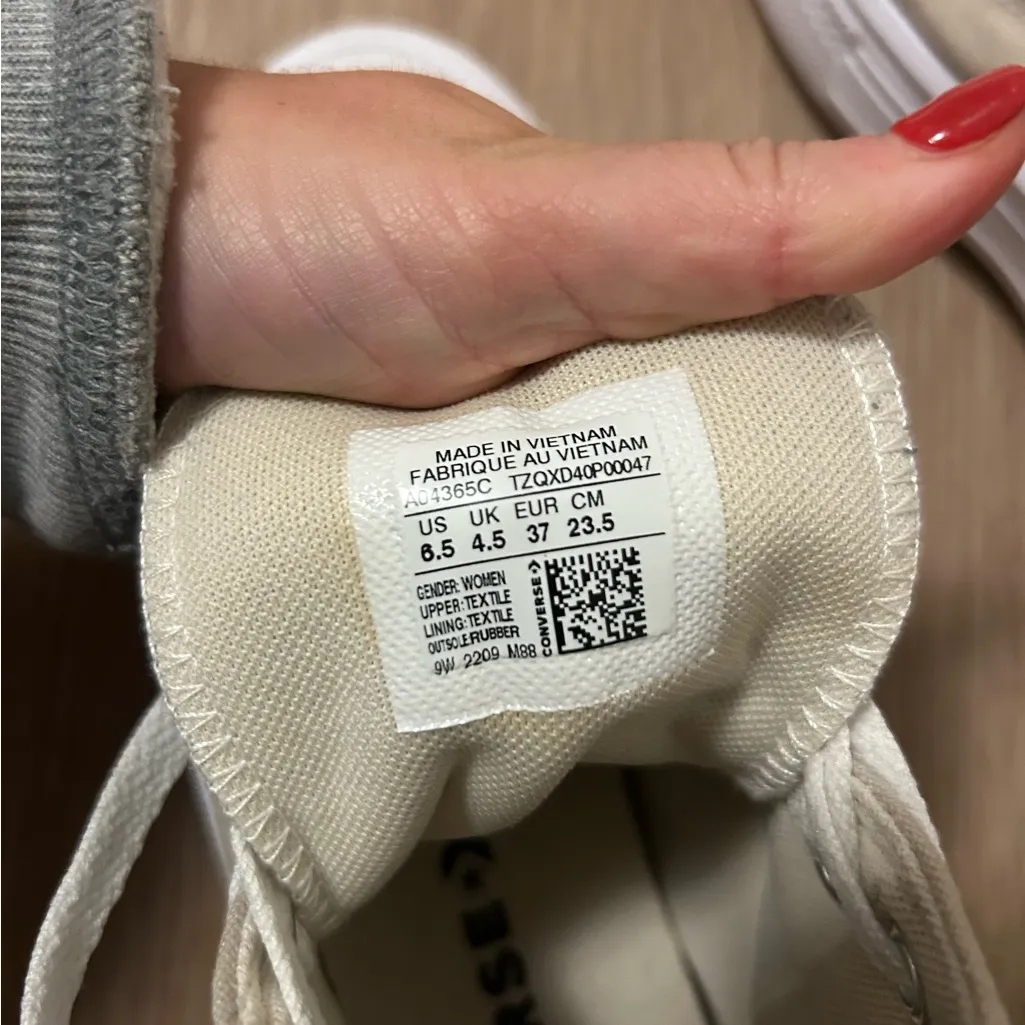 Converse Tan High-Top Platform Sneakers - Image 4