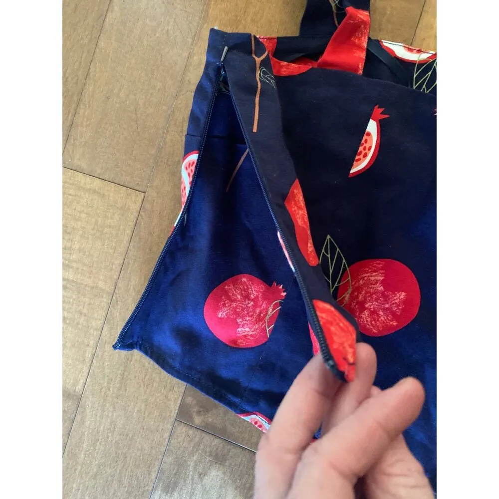 NWT ModCloth x Collectif Peace, Love, and Pomegranates Navy Blue Tank Top size 6 - Image 8