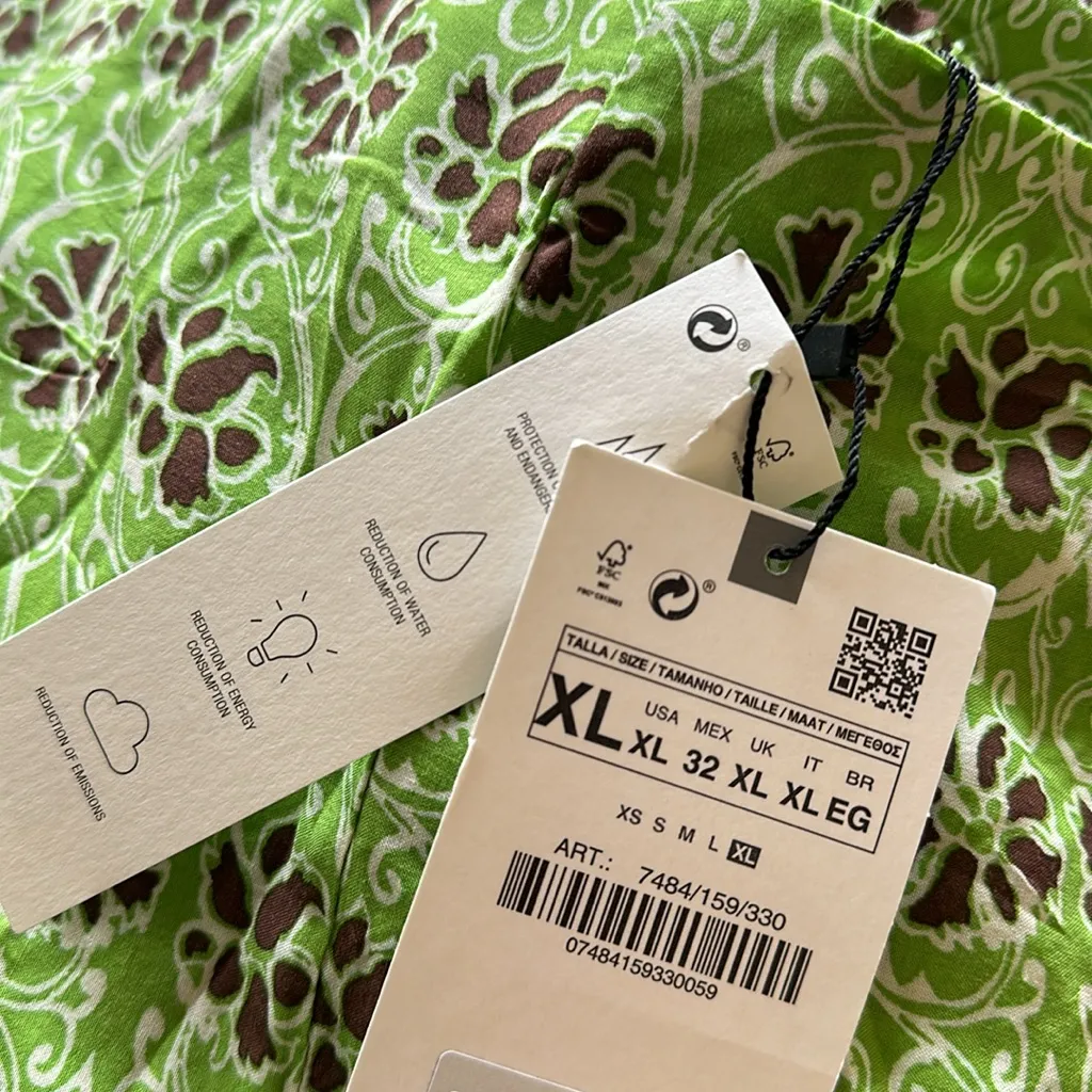 NWT ZARA FULL-LENGTH PRINTED TROUSERS BLOGGERS FAV - Image 10