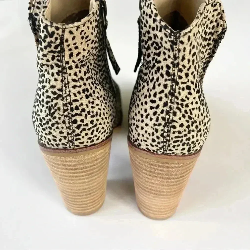 Mia Tracee WIDE Animal Print Heeled Zip Bootie in Leopard Size 6W NWOB - Image 8