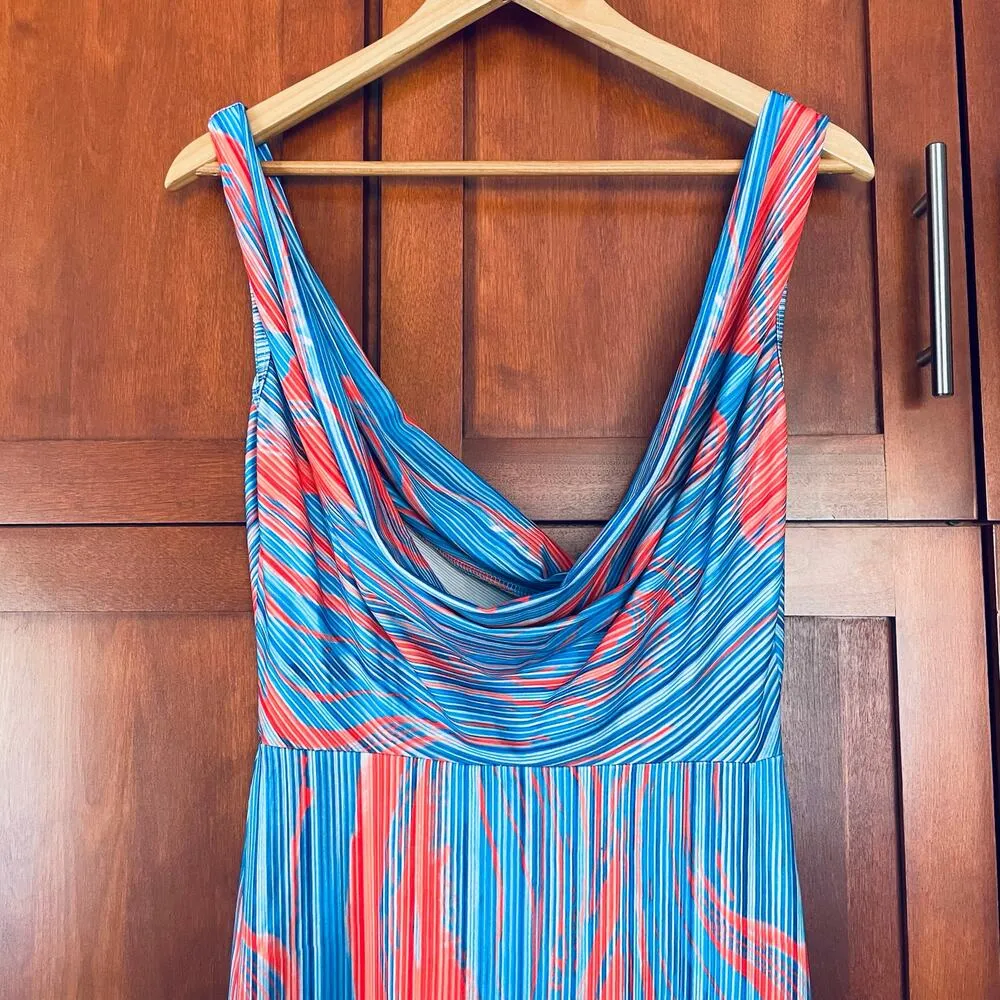 Commense Flaming Passions Long Dress Cowl V-Neck Sleeveless Size Small NEW - Image 8