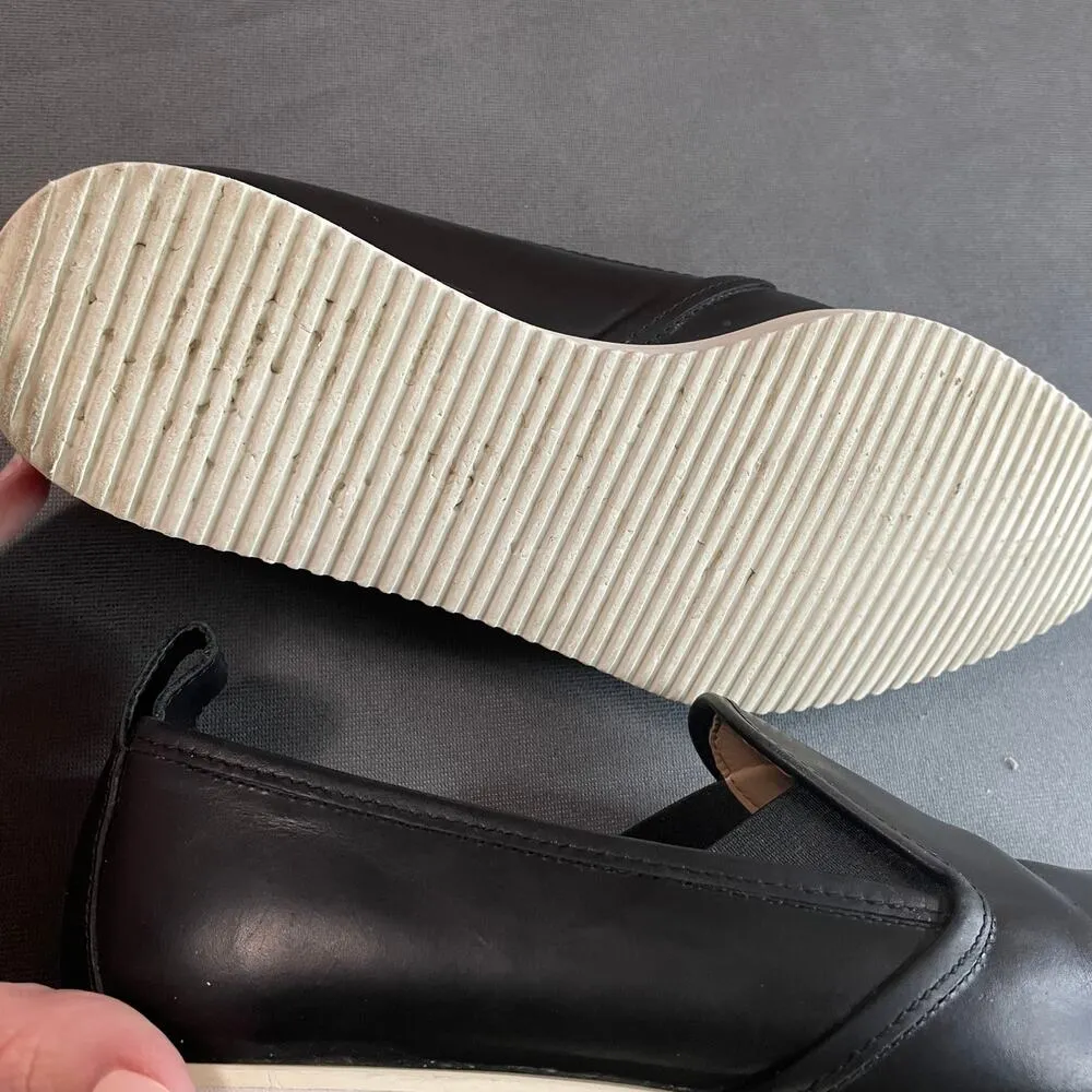 Everlane Italian Leather Street Shoes Womens 8 Black Pointed Toe - Image 9