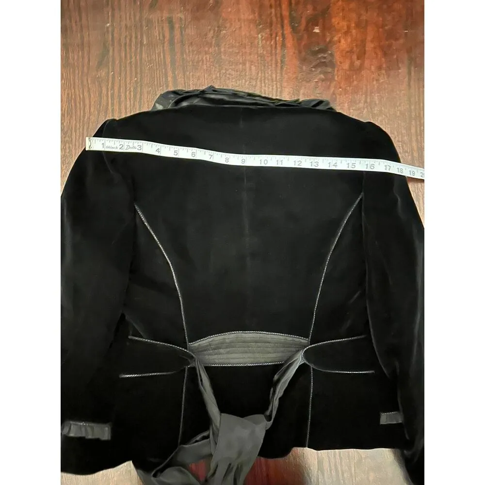 STUNNING Vintage Blazer with Ruffles Blue - Image 7