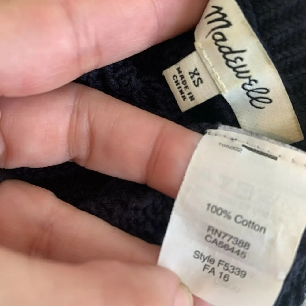 Madewell Camila Crocheted tank top Sweater sleeveless Knit Vest XSmall - Image 10