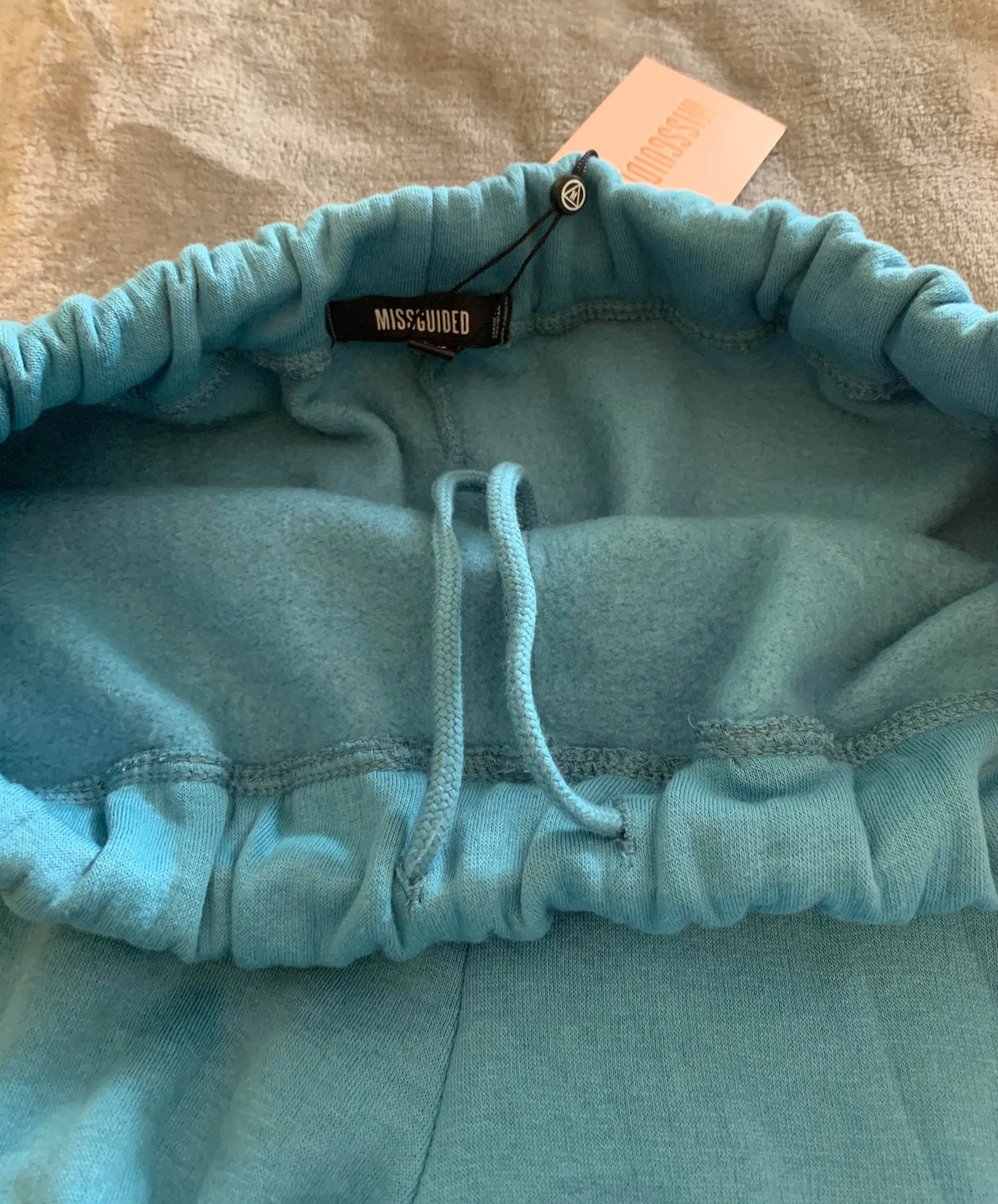 Missguided blue butterfly oversized jogger sweatpants - Image 7