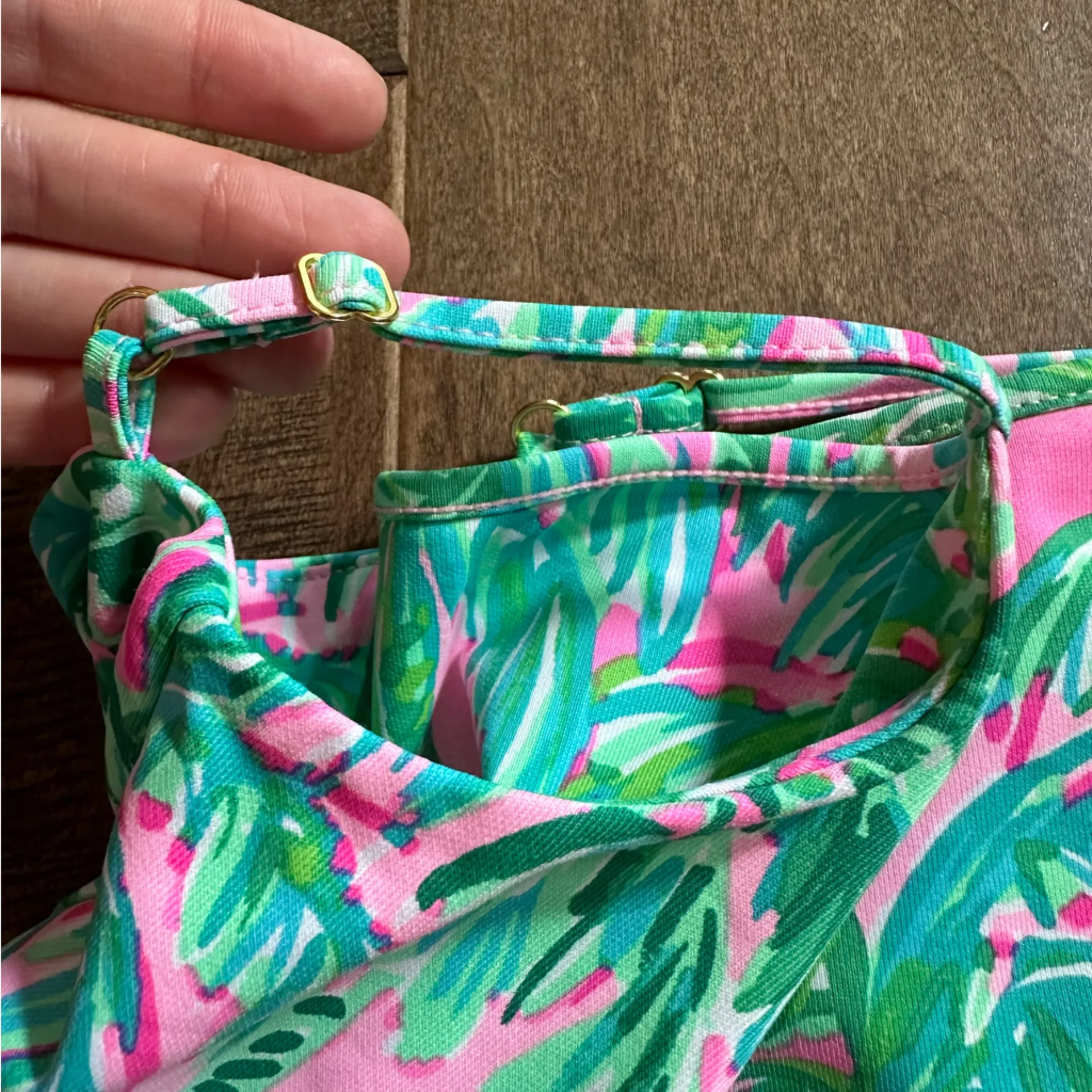 Lilly Pulitzer Lilshield Palm Tree UPF 50+ Cowl Neck Sun Shirt - Image 8