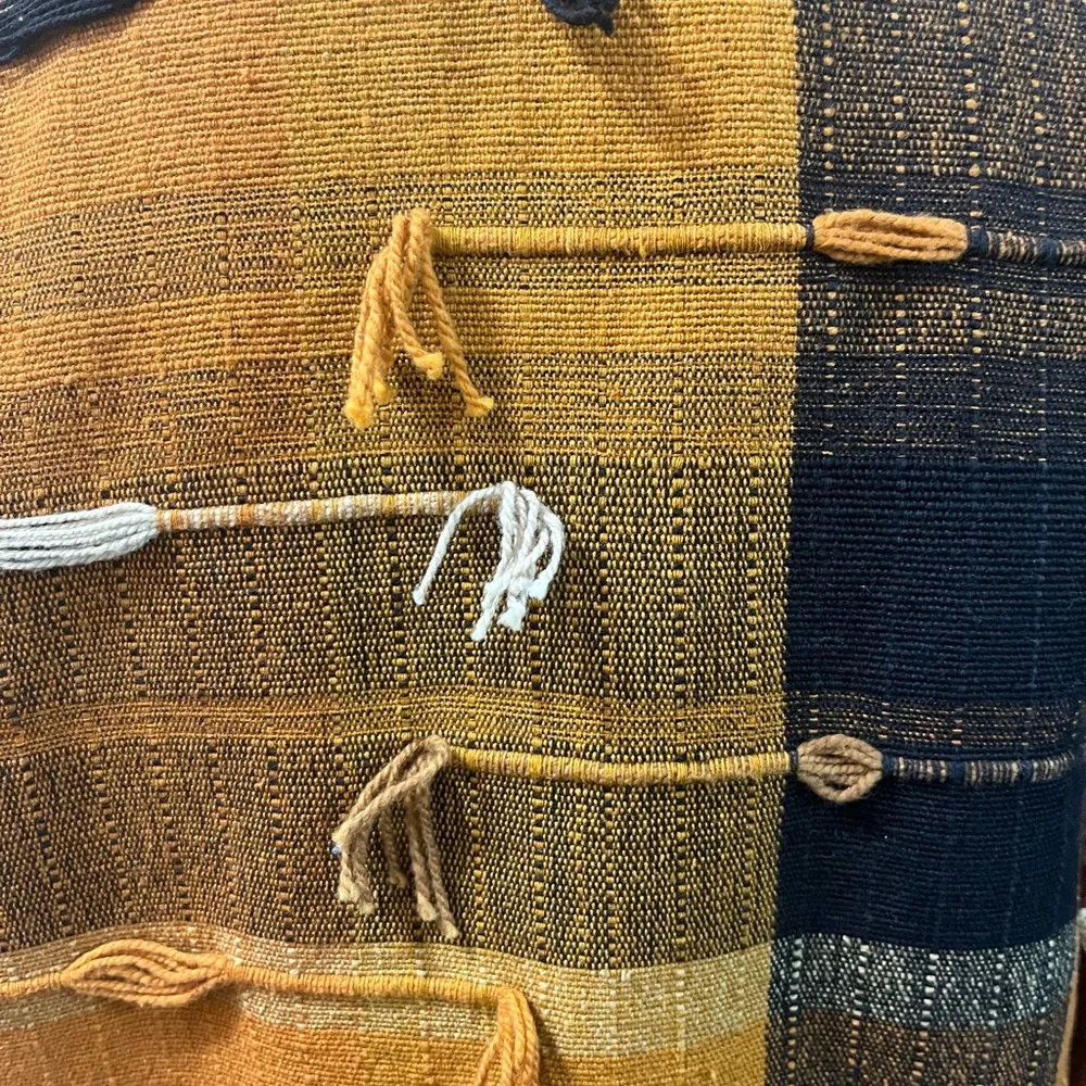 New Directions Rustic Shabby Chic Southwestern Cowgirl Patchwork Jacket Top Sz S Orange - Image 8