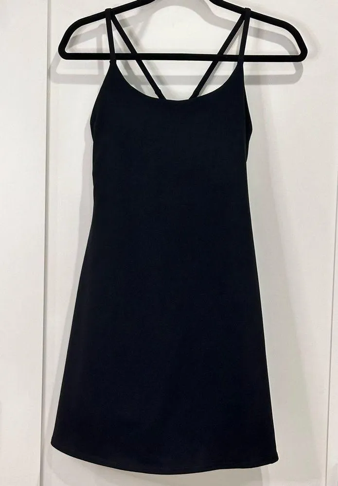 Halara Softlyzero Plush Backless Active Dress Midnight Adventure Black Medium - Image 6