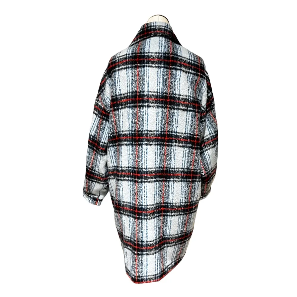 NWT Bernie Bernardo X Nordstrom All the Best Things Plaid Long Coat XXL - Image 11
