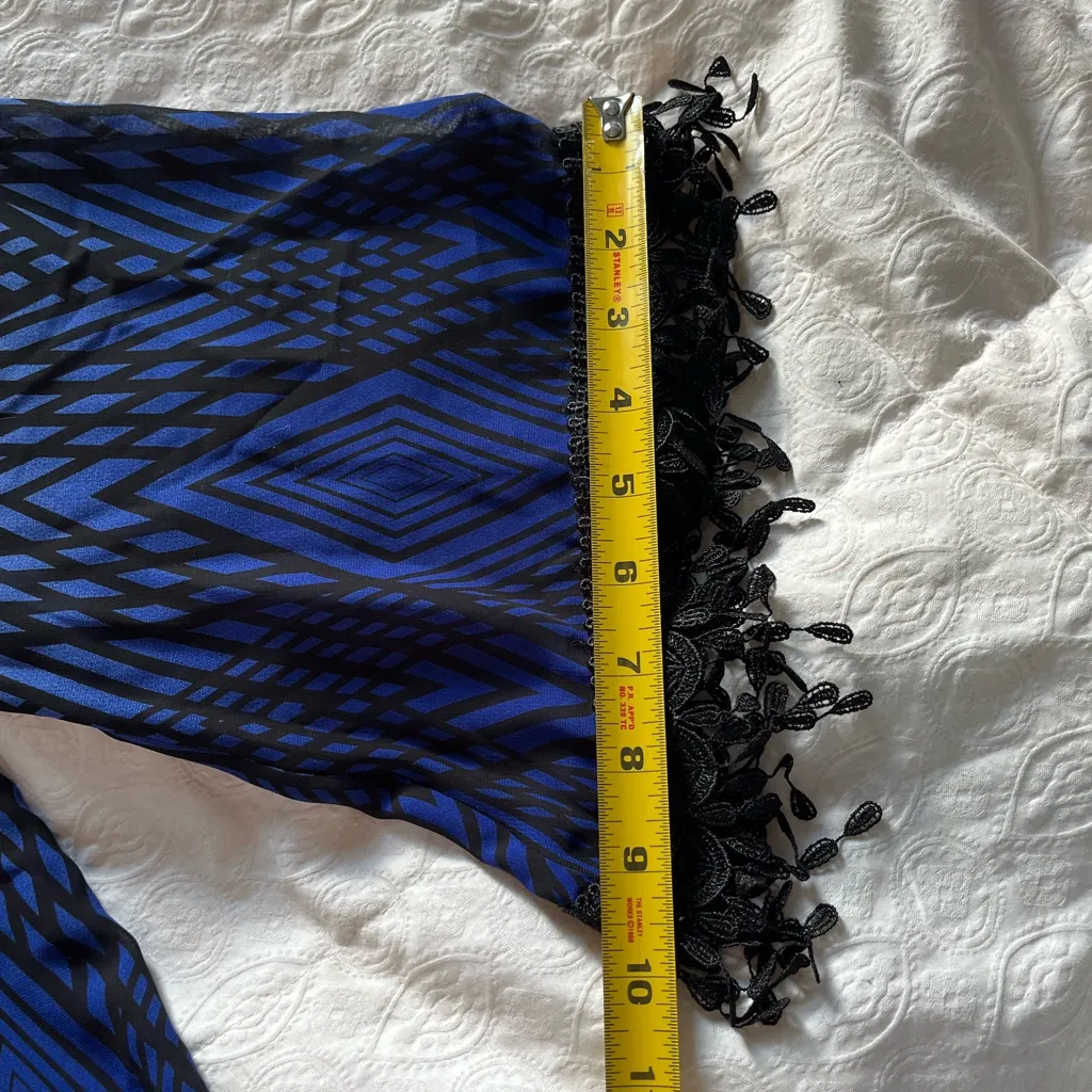 NWT: Alfani blue blouse with big sleeves Size undefined - Image 5