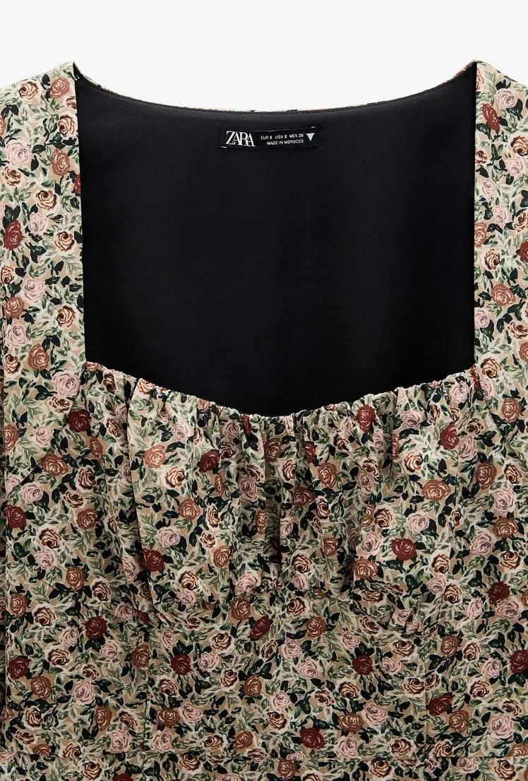 NWT  Rose Floral Print Vintage Mini Dress - Image 5