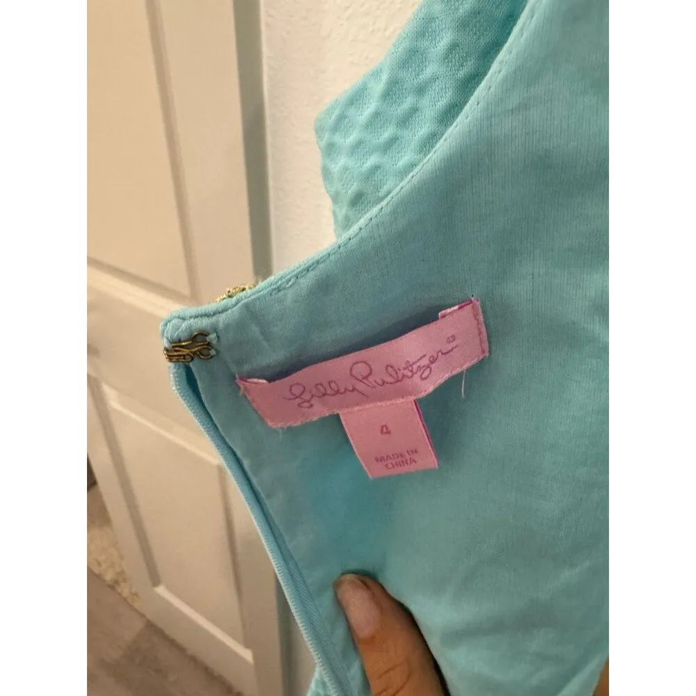 LILLY PULITZER Suzette Shift Dress Serene-4 - Image 6